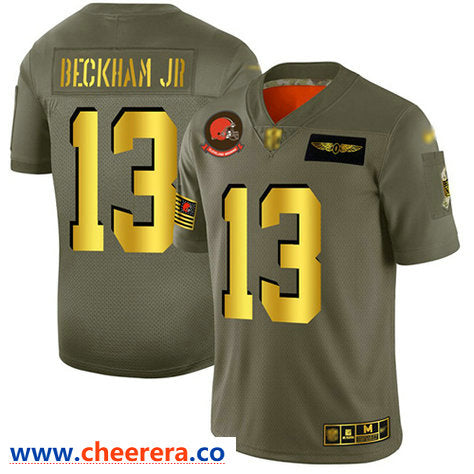 Odell Beckham Jr Cleveland Browns camo Salute To Service jersey