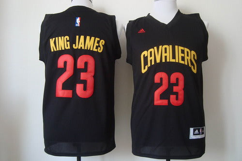 King James Cleveland Cavaliers black Fashion jersey