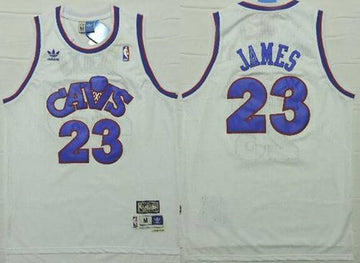 LeBron James CavFanatic Cleveland Cavaliers white Throwback jersey