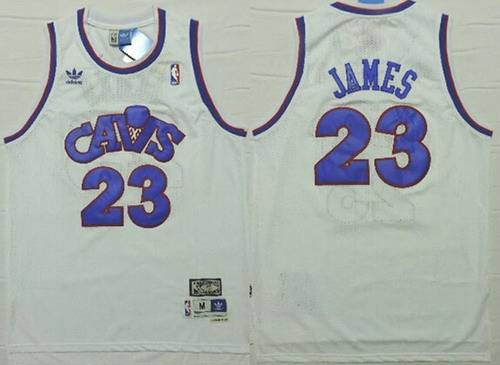 LeBron James CavFanatic Cleveland Cavaliers white Throwback jersey