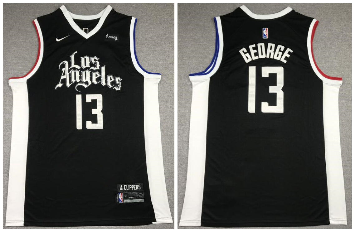 Paul George Los Angeles Clippers black jersey