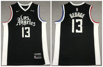 Paul George Los Angeles Clippers black jersey