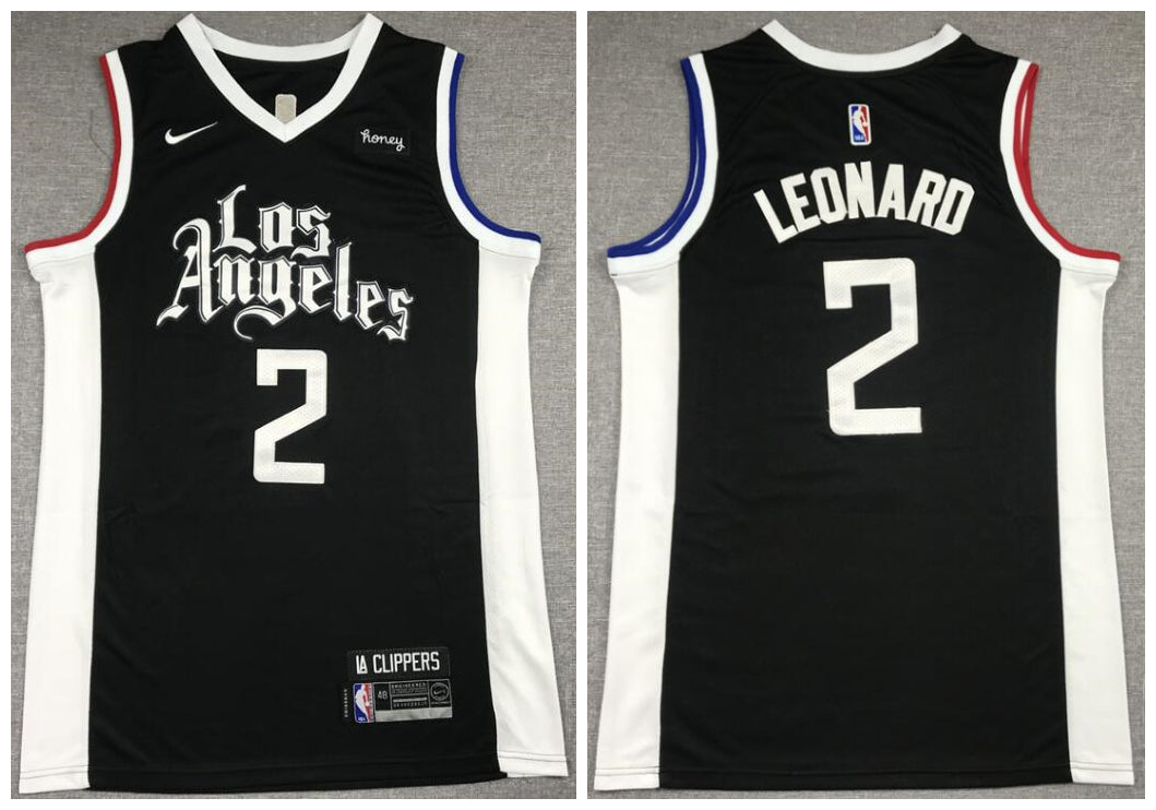 Kawhi Leonard Los Angeles Clippers black jersey