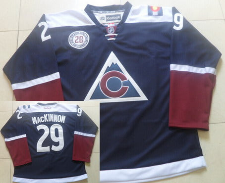 Nathan MacKinnon Reebok Colorado Avalanche navy Alternate jersey