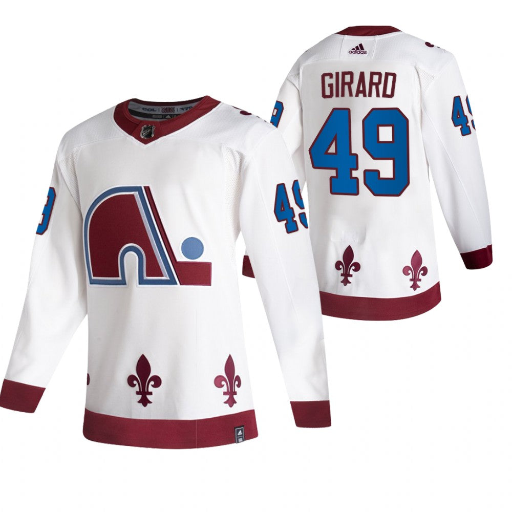 Samuel Girard Colorado Avalanche white Reverse Retro jersey