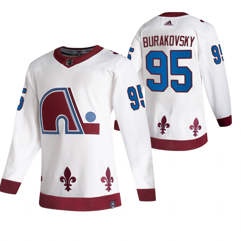 Andre Burakovsky Colorado Avalanche white Reverse Retro jersey