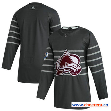 Custom Colorado Avalanche gray All-Star jersey
