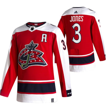 Seth Jones Columbus Blue Jackets red Reverse Retro jersey