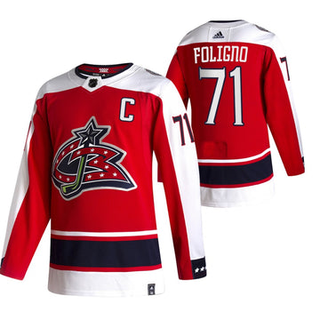 Nick Foligno Columbus Blue Jackets red Reverse Retro jersey