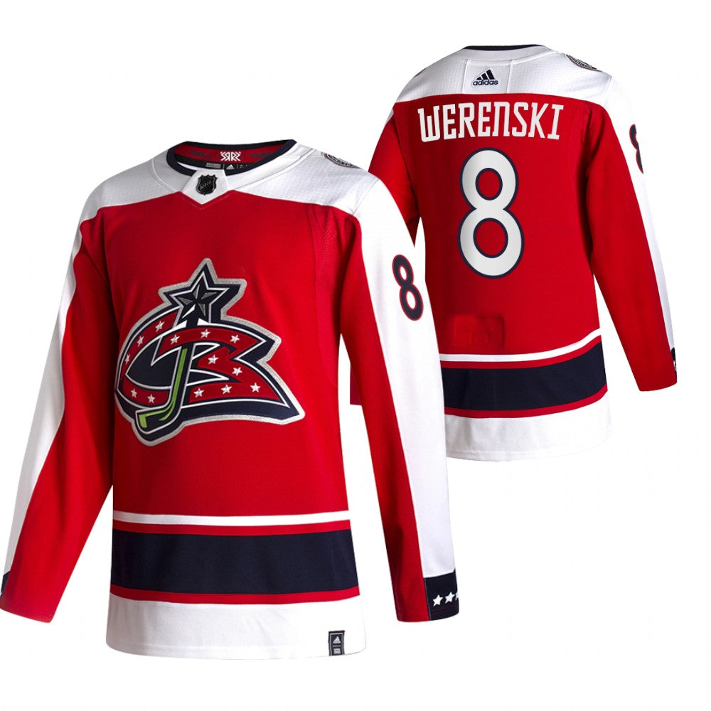Zach Werenski Columbus Blue Jackets red Reverse Retro jersey