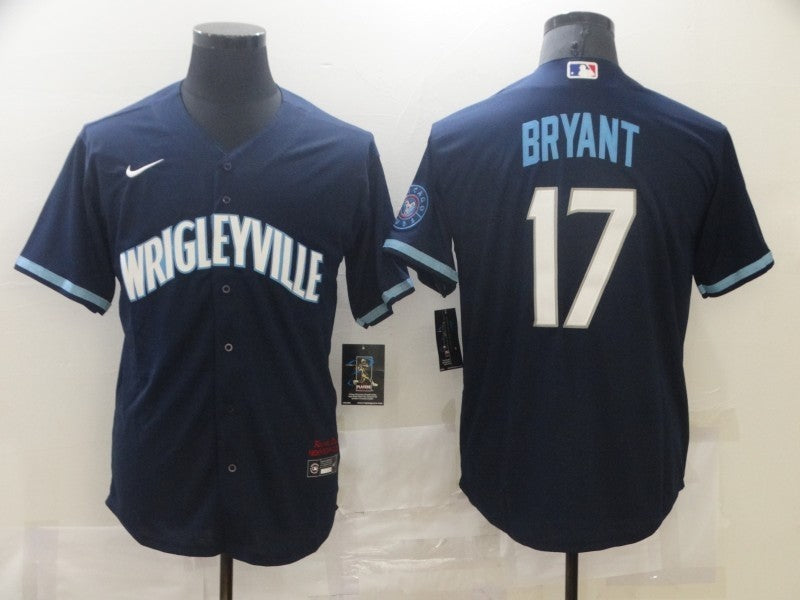 Kris Bryant Chicago Cubs navy City Connect jersey