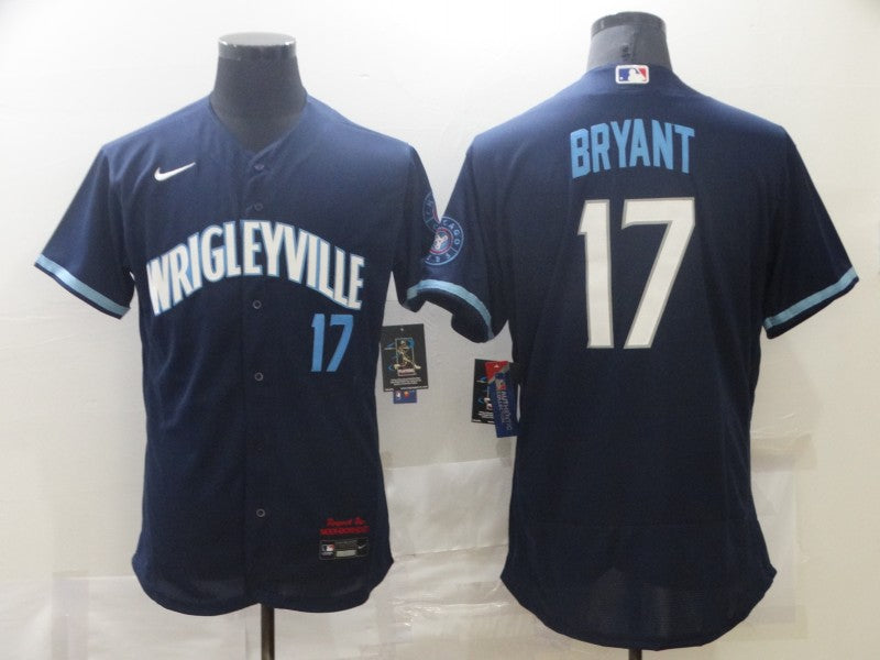 Kris Bryant Chicago Cubs navy City Connect jersey