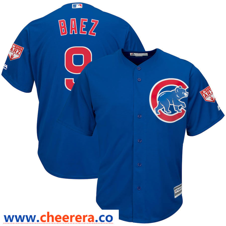 Javier Baez Chicago Cubs royal jersey