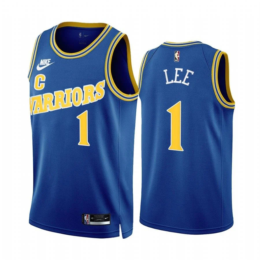Damion Lee Golden State Warriors royal Classic jersey