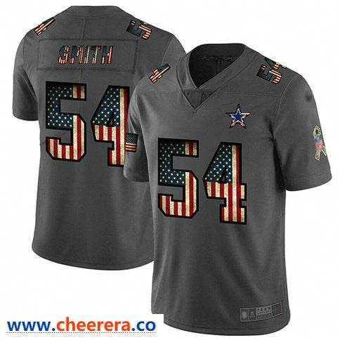 Jaylon Smith Carbon Dallas Cowboys black Limited jersey