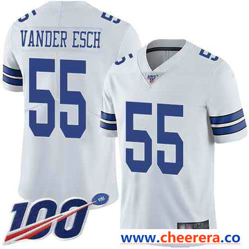 Leighton Vander Esch Dallas Cowboys white Vapor jersey