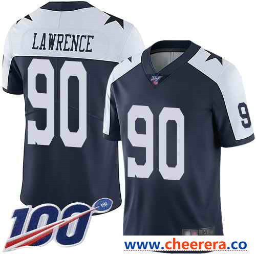 Demarcus Lawrence Dallas Cowboys navy Vapor jersey
