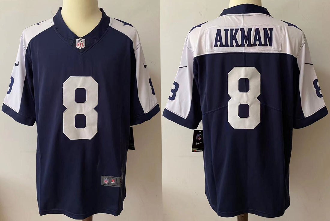 Troy Aikman Dallas Cowboys navy Vapor jersey