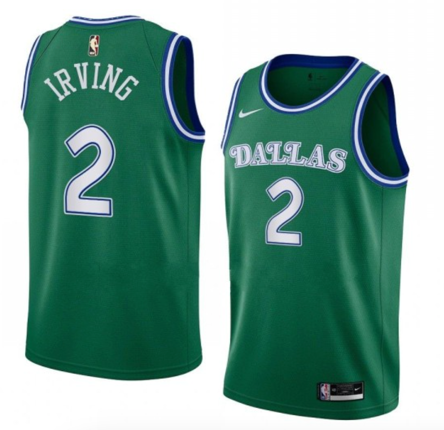 Kyrie Irving Dallas Mavericks green Classic jersey