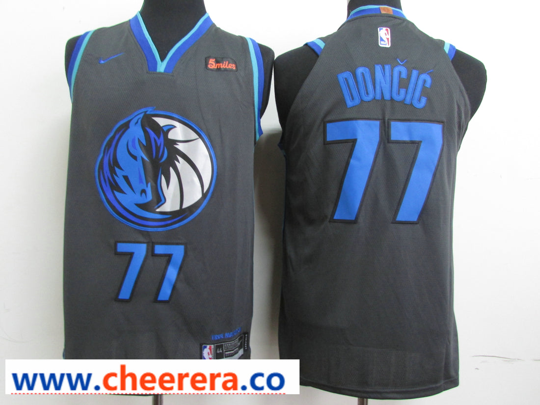 Luka Doncic Dallas Mavericks black Authentic jersey