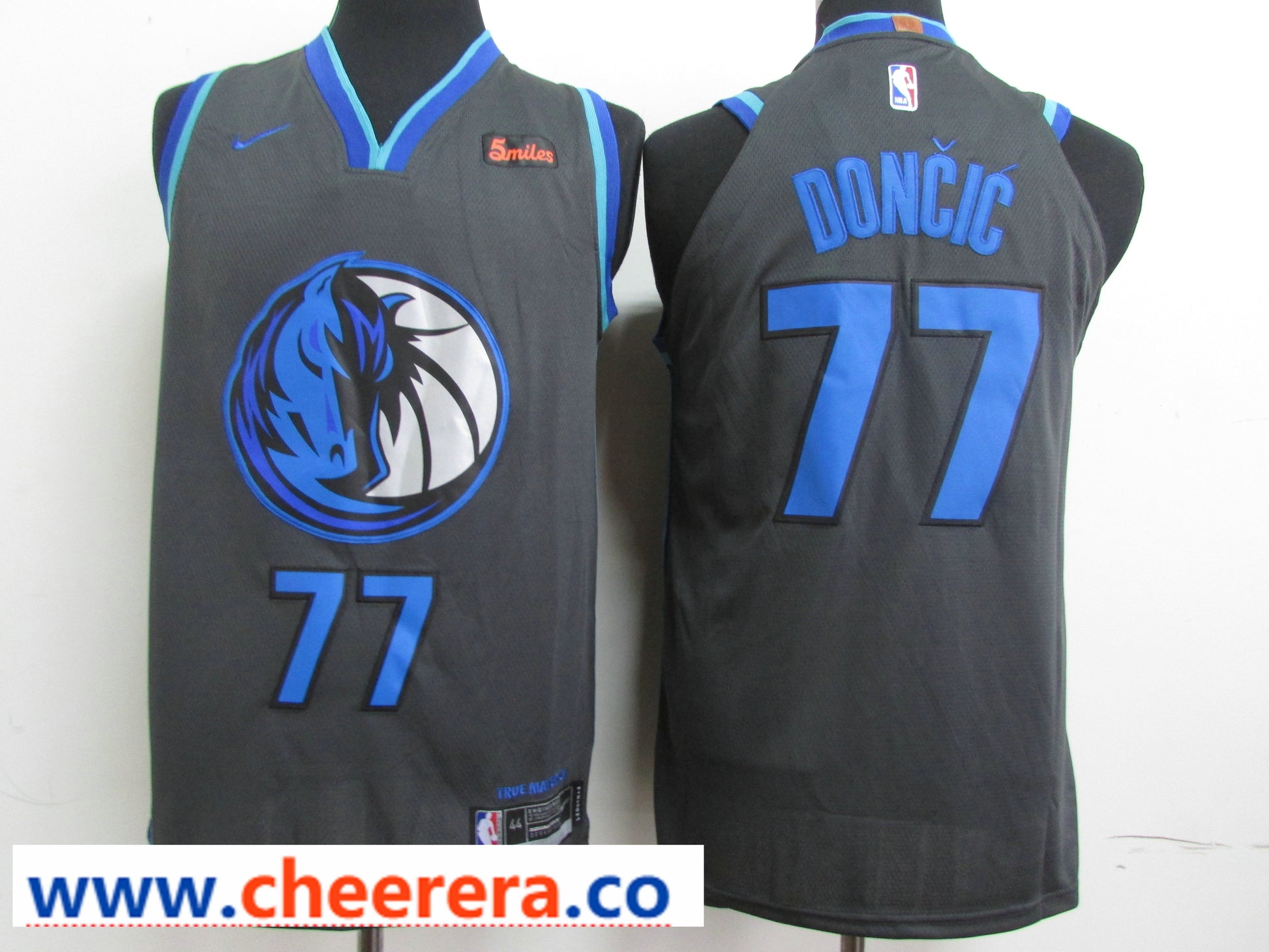 Luka Doncic Dallas Mavericks black Authentic jersey