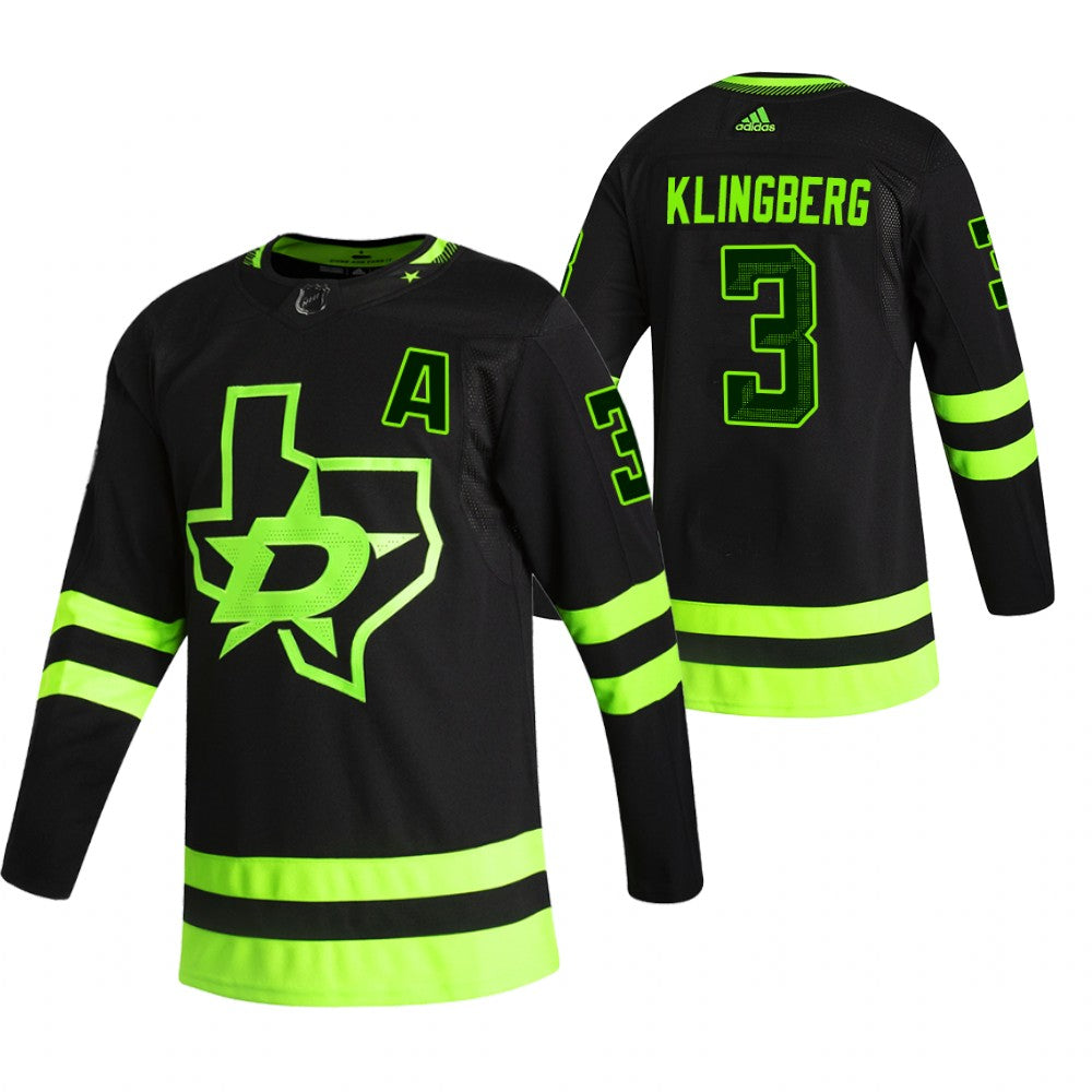 John Klingberg Dallas Stars black Reverse Retro jersey