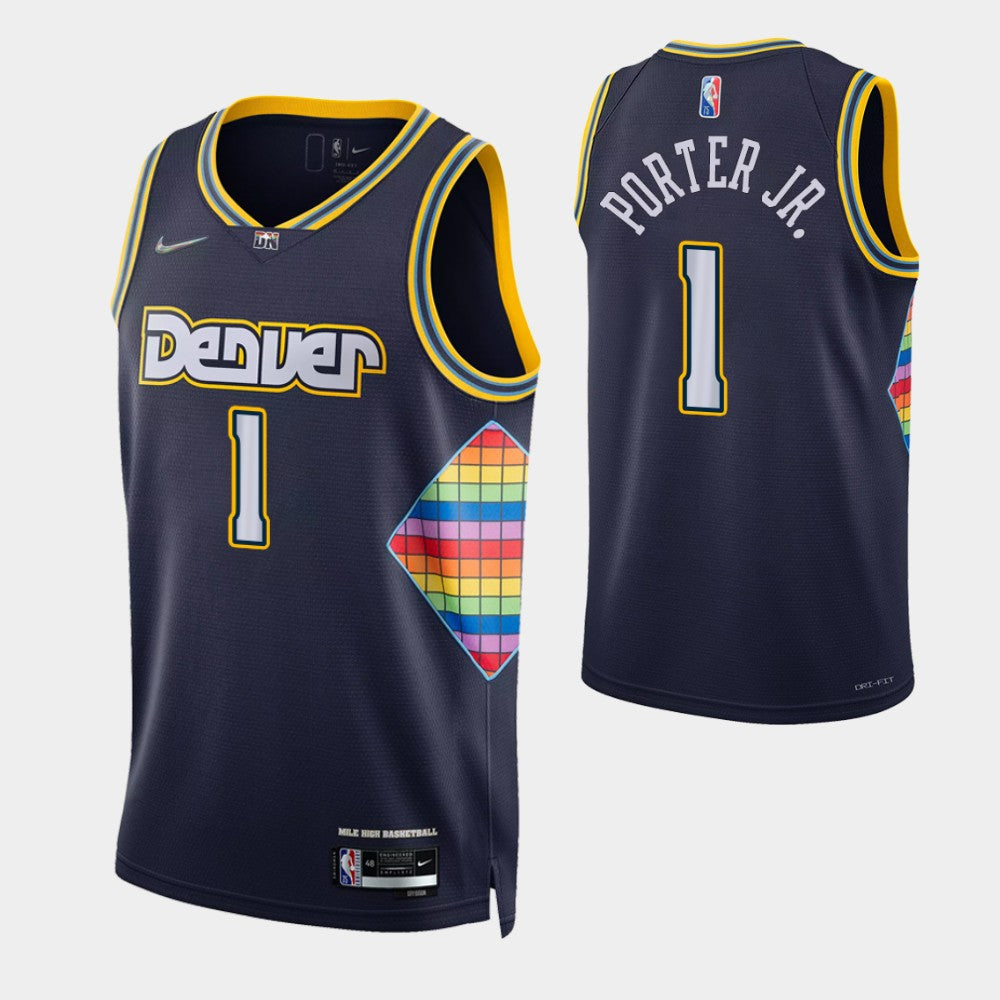 Porter Jr Denver Nuggets navy jersey