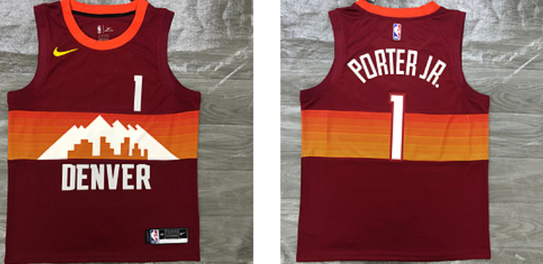 Porter Jr Denver Nuggets red jersey