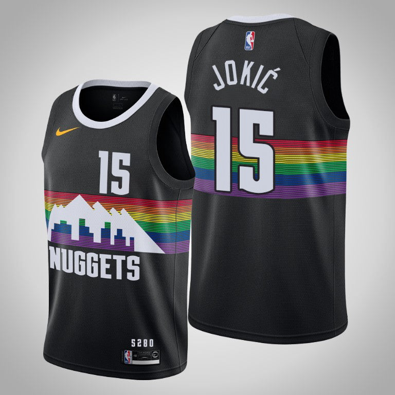Jokic Denver Nuggets black jersey