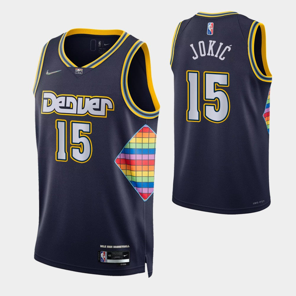 Jokic Denver Nuggets navy jersey