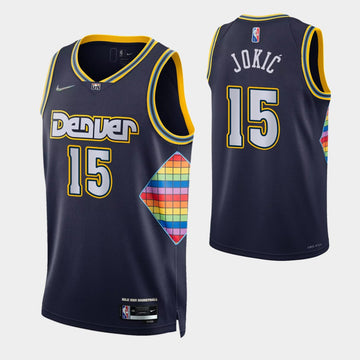 Jokic Denver Nuggets navy jersey