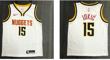 Jokic Denver Nuggets white jersey