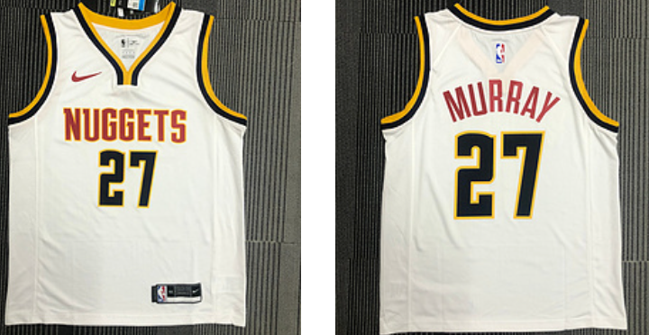 Murray Denver Nuggets white jersey