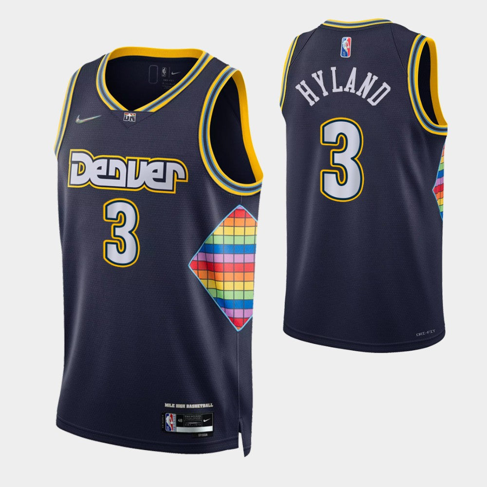 Hyland Denver Nuggets navy jersey