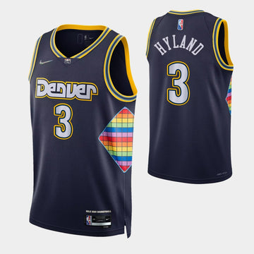 Hyland Denver Nuggets navy jersey