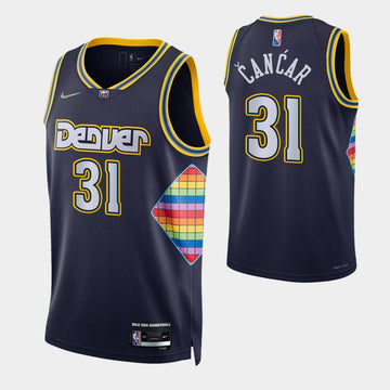 Cancar Denver Nuggets navy jersey
