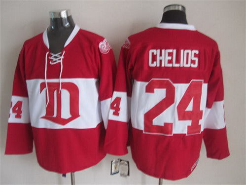 Chris Chelios Detroit Red Wings red Winter Classic jersey