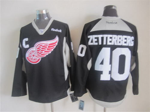 Henrik Zetterberg Detroit Red Wings black jersey