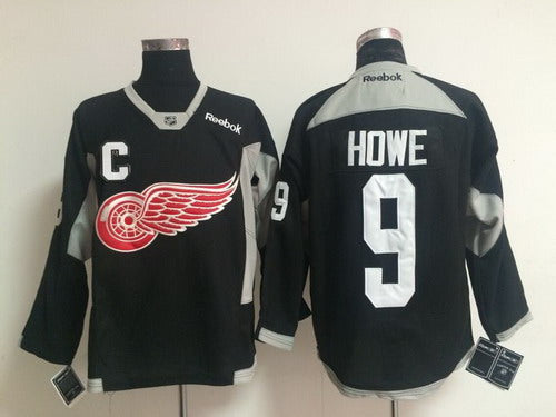 NHL Gordie Howe Detroit Red Wings black jersey