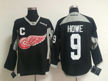 NHL Gordie Howe Detroit Red Wings black jersey