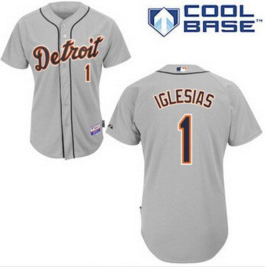 Jose Iglesias Detroit Tigers gray jersey