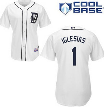 Jose Iglesias Detroit Tigers white jersey