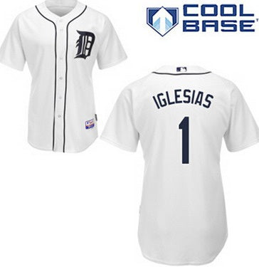 Jose Iglesias Detroit Tigers white jersey