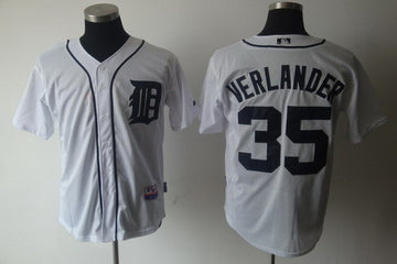 Justin Verlander Detroit Tigers white jersey