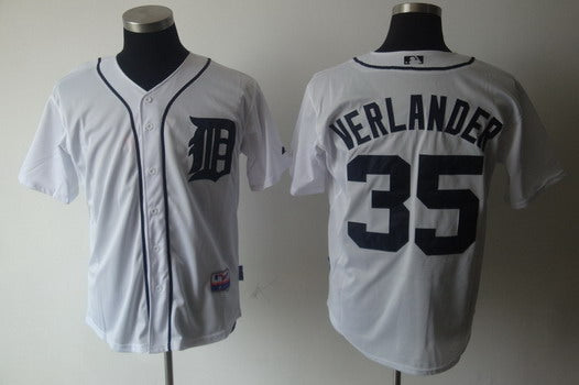Justin Verlander Detroit Tigers white jersey