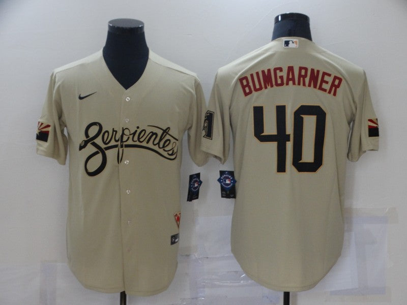 Madison Bumgarner Arizona Diamondbacks gold City Connect jersey