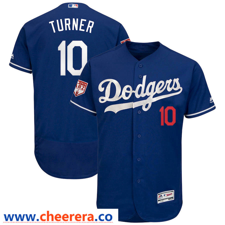 Justin Turner Los Angeles Dodgers royal jersey