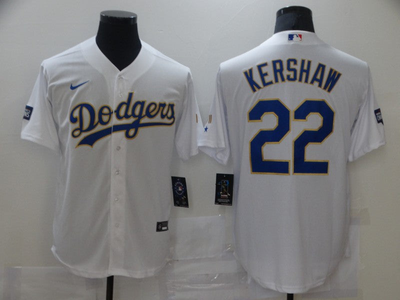 Clayton Kershaw Los Angeles Dodgers white jersey