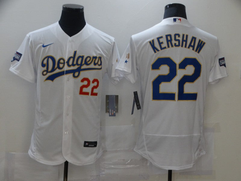 Clayton Kershaw Los Angeles Dodgers white jersey