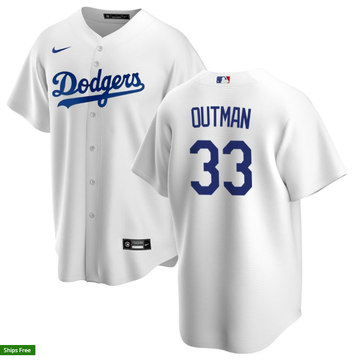 James Outman Los Angeles Dodgers white jersey